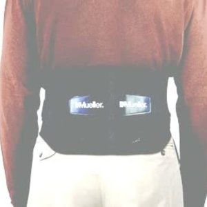 MUELLER 64179 Adjustable Back Brace w/ Removable Pad Fits WaistSize Plus 50-70in